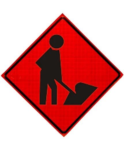 TrafFix Devices Men Working Symbol Sign 48x48