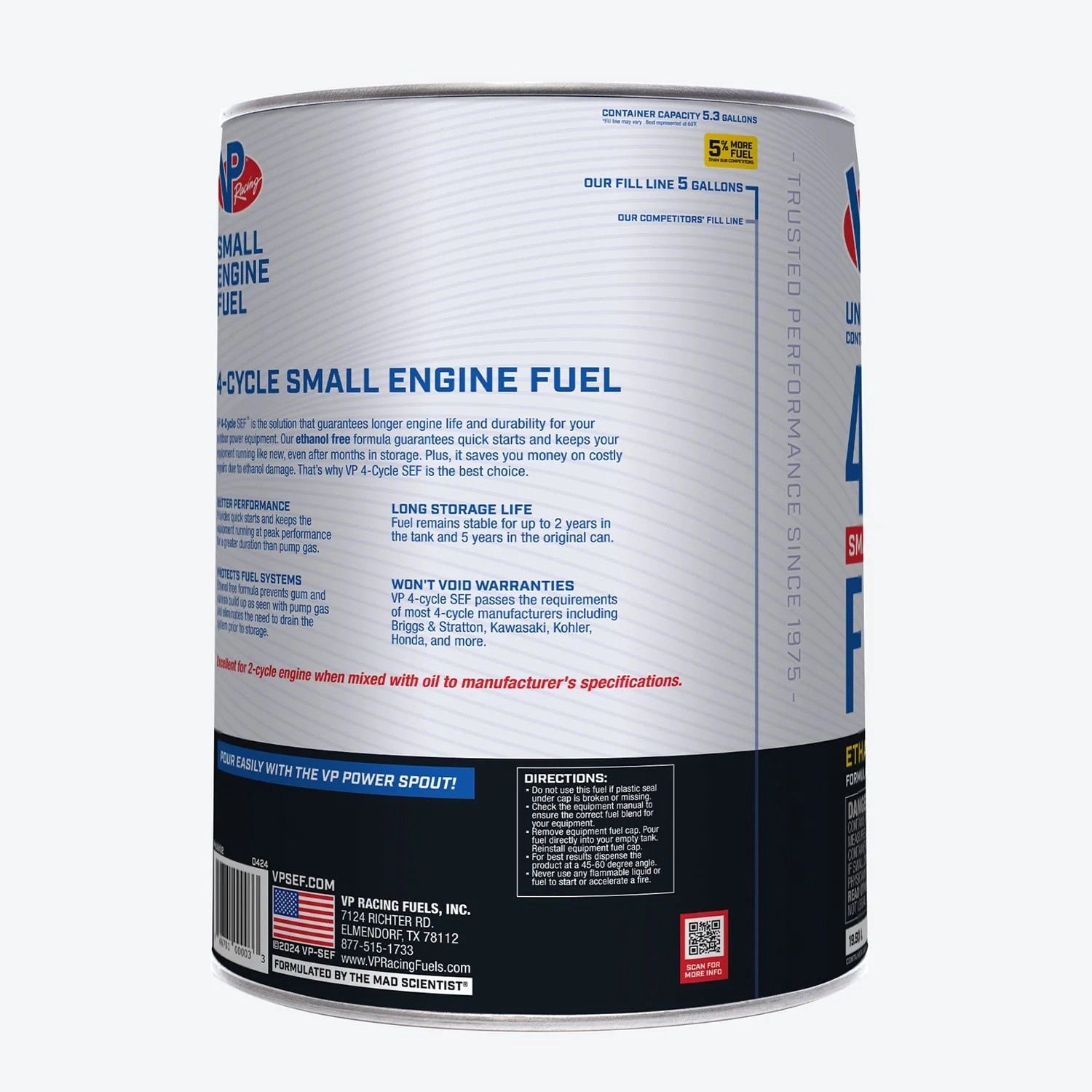 VP 4-Cycle Fuel: Ethanol-Free Small Engine Fuel