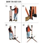 TrafFix Devices Little Buster Sign Stand w/ Roll-up Mounting Bracket (2 per box)