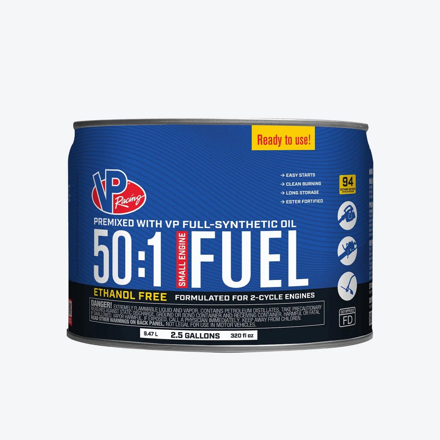 VP 50:1 Fuel Mix: Premixed Ethanol-Free