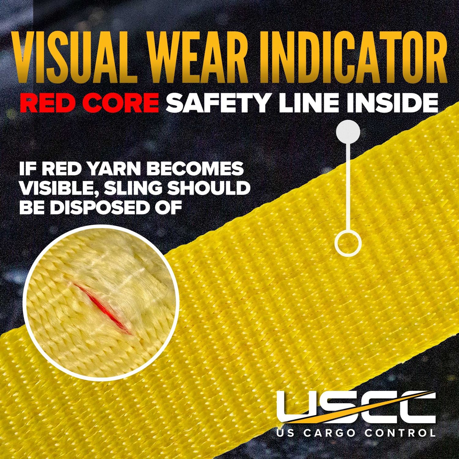 USCC Nylon Lifting Sling - Eye &amp; Eye