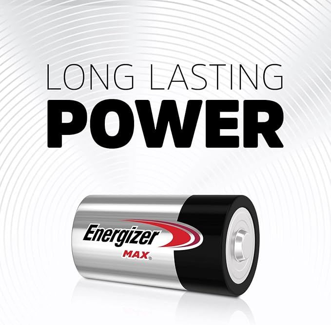 Energizer Max, D Cell Battery Alkaline, 8 Count