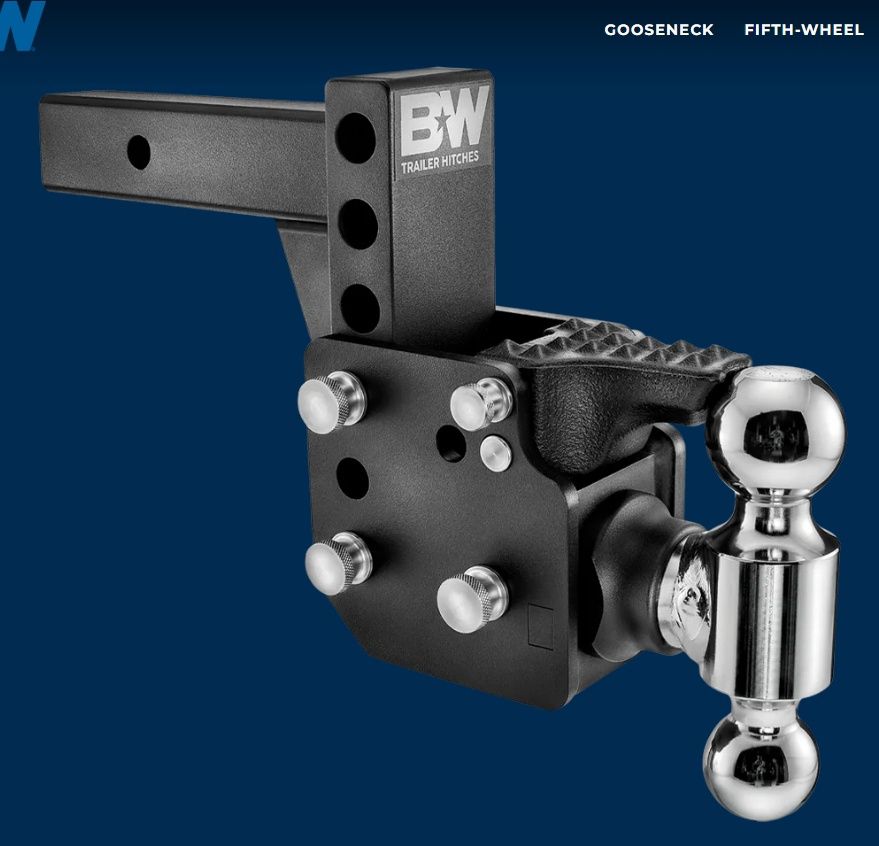 B&amp;W Trailer Hitches Dual Ball Pintle Tow &amp; Stow 2" 16K