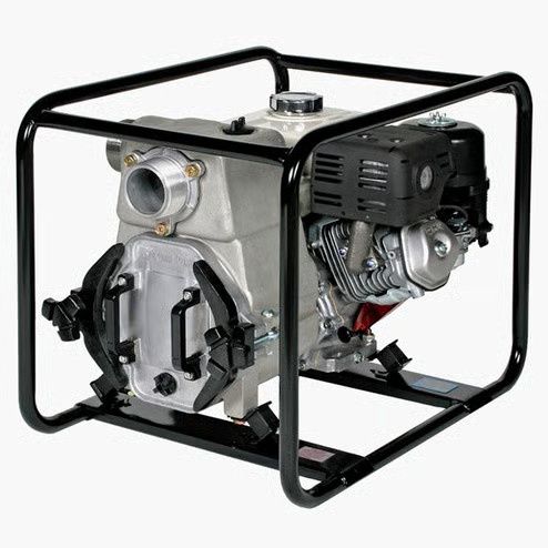 Tsurumi 3" Trash Pump Powered by Honda