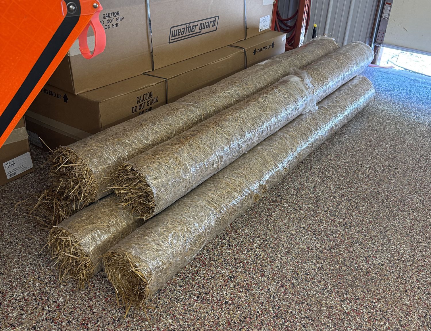 Straw Single Net Erosion Control Blanket 8'x112.5'