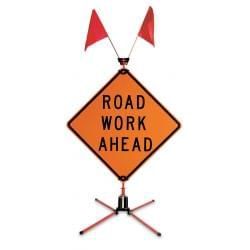 TrafFix Little Buster Sign Stand w/ Roll-up Mounting Bracket- 1 Stand