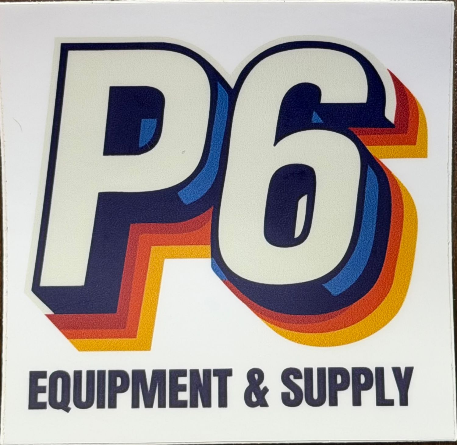 P6 Sticker, Shape: Square