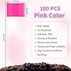Zozen 100Pack Fluorescent Pink Marking Flags