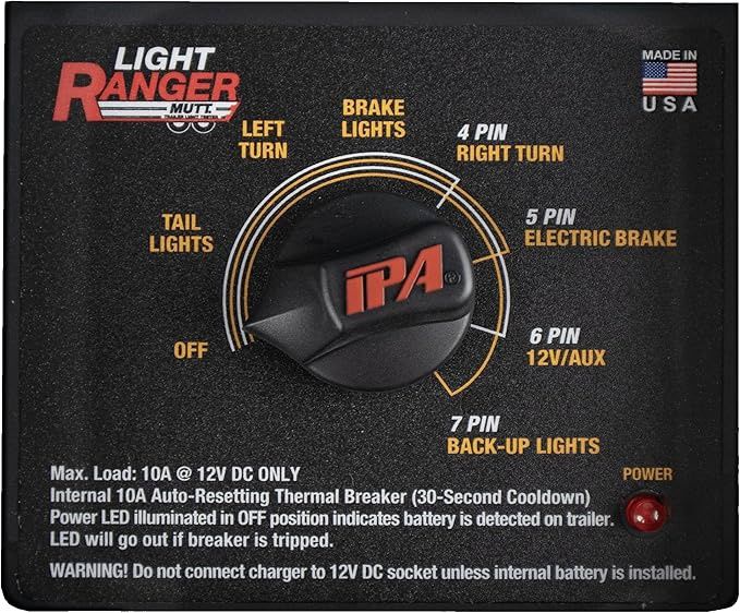 Innovative Products of America Light Ranger MUTT Trailer Light Tester