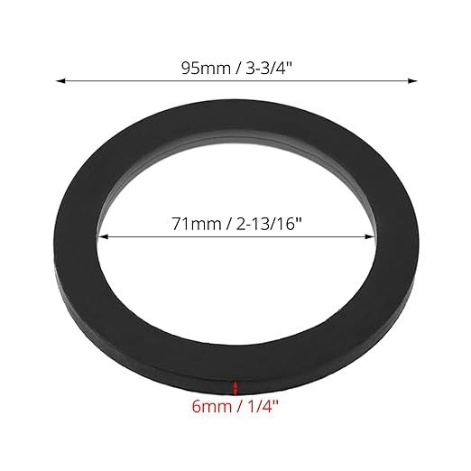 QWORK  3 Inch Camlock Fitting Gasket Rubber Hose