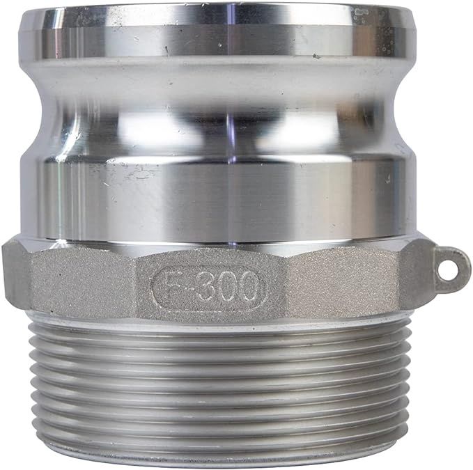 Quafwia Aluminum Camlock Fittings (3" Type F) Cam &amp; Groove Hose Fittings