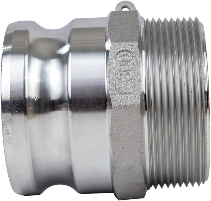 Quafwia Aluminum Camlock Fittings (3" Type F) Cam &amp; Groove Hose Fittings