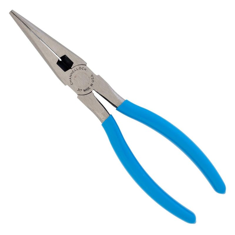 Channellock 317 8 Inch Long Nose Pliers with Side Cutter