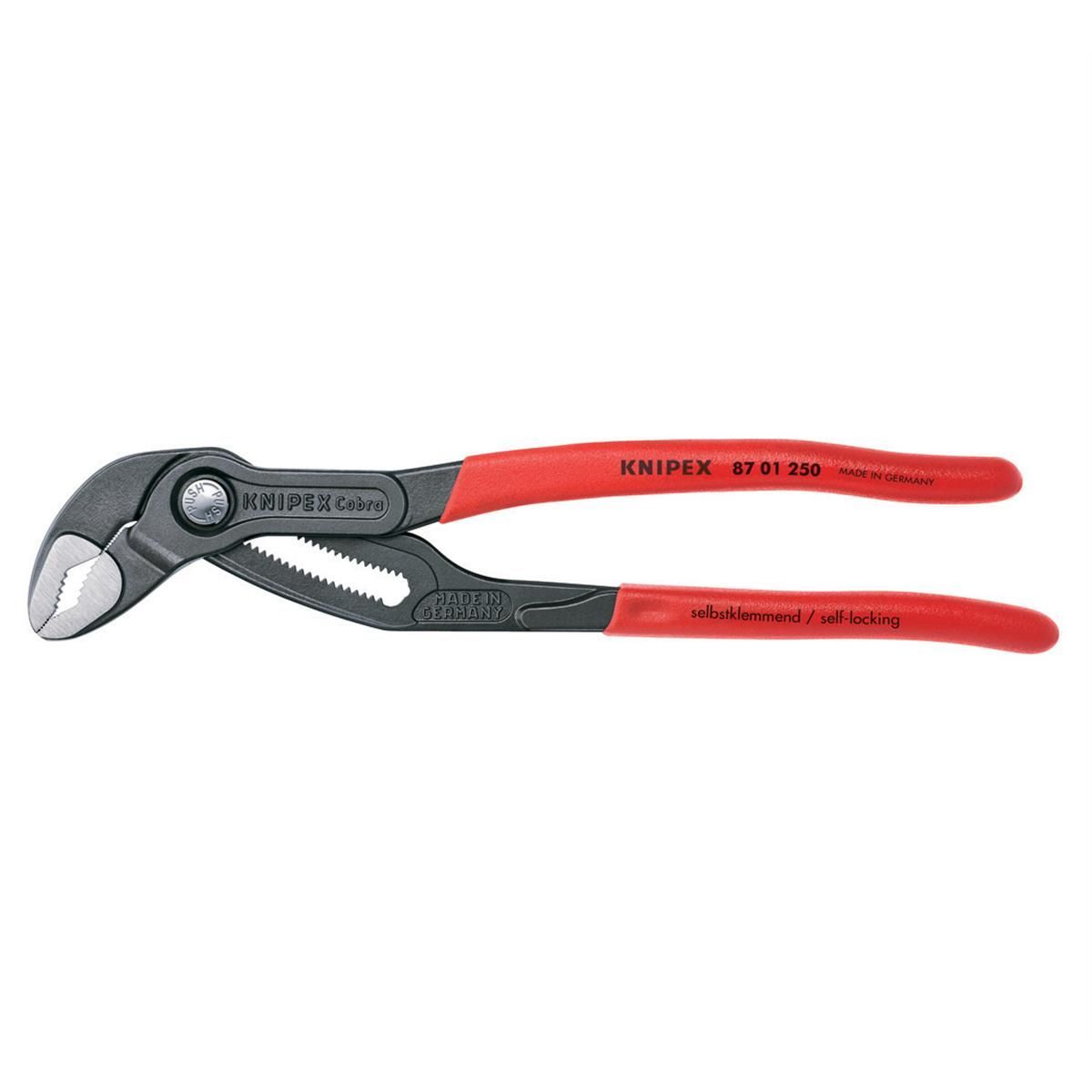 KNIPEX 10 in. Cobra® Water Pump Pliers, Capacity 2 in.
