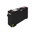 Weather Guard® Steel Transfer Tank, Column, Gloss Black, 75 Gal