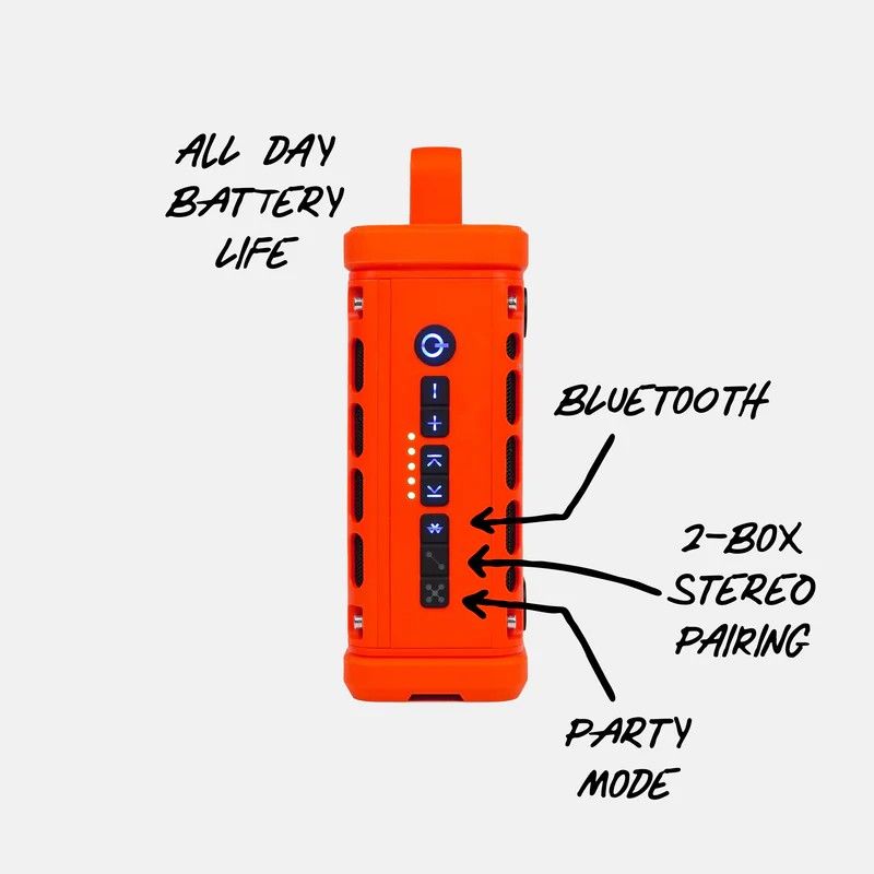 Turtlebox Portable, Waterproof, Bluetooth Speaker