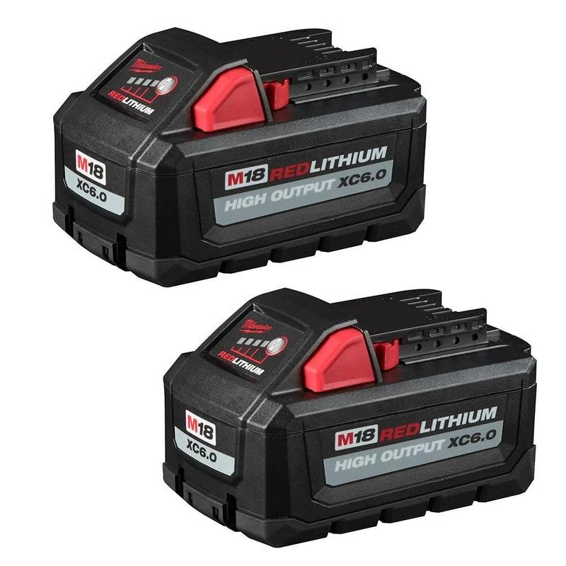 Milwaukee M18™ REDLITHIUM™ HIGH OUTPUT™ XC6.0 Battery 2-Pack