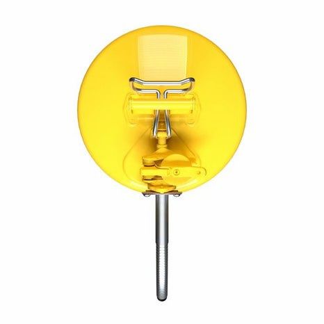 Justrite 5 Gallon Steel Safety Can Diesel, Type II, AccuFlow™, 1" Metal Hose, Yellow