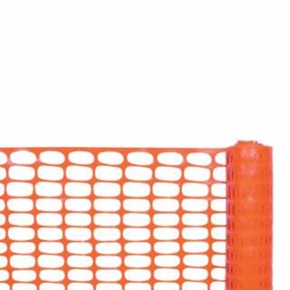 Cortina Safety Fence, 4 ft H, 100 ft L, Polyethylene, Orange