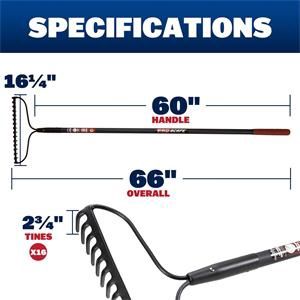 Marshalltown PROSCAPE™ 16-Tine Bow Rake