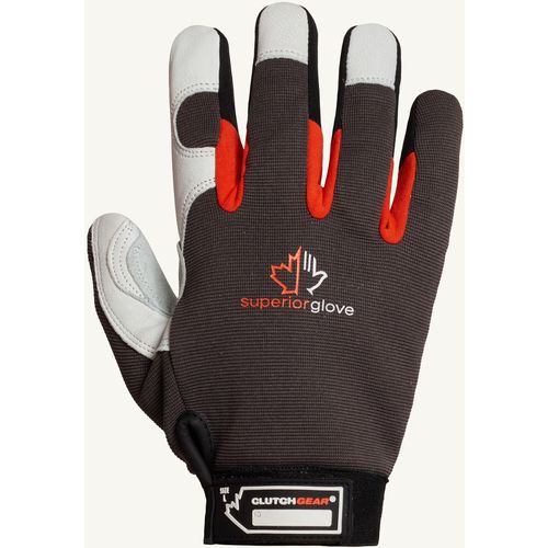 Superior Glove Clutch Gear Lined Goatskin Mechanics Glove, Size: Med