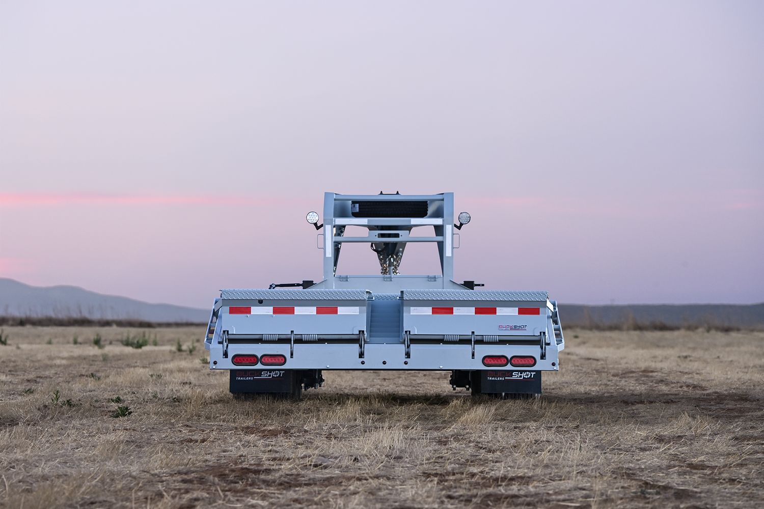 Buckshot 30'x102" Gooseneck Deckover Trailer, BOLT 30R, 12K Axles, Gunmetal Gray