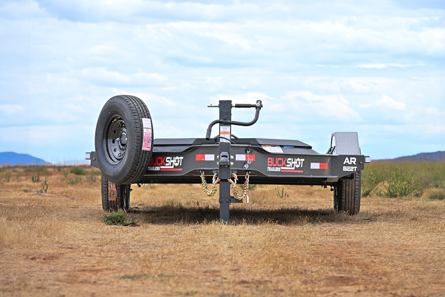 Buckshot 22'x102" Bumper Pull Tilt Trailer AR B22T, 7K Axles, Toolbox w/ Winch Plate, Gunmetal Gray