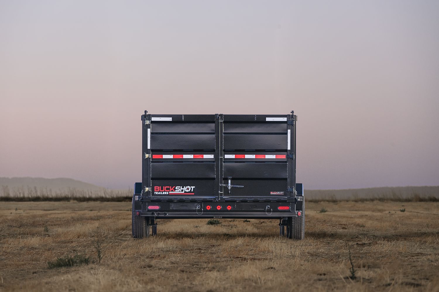 Buckshot 16'x83" Gooseneck Dump Trailer GHI316, 7K Axles,36" walls/gate, Gunmetal Gray