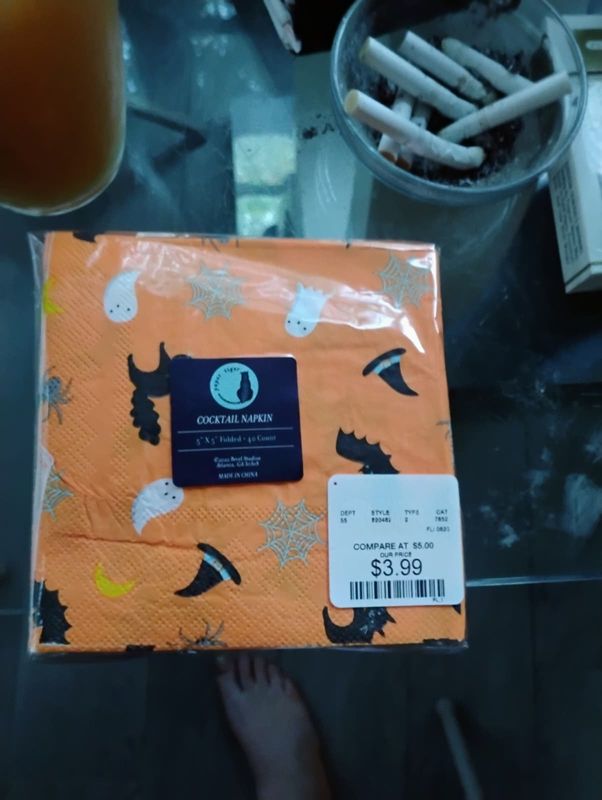 HALOWEEN HOLIDAY NAPKINS 1 CASE 12 PACKS