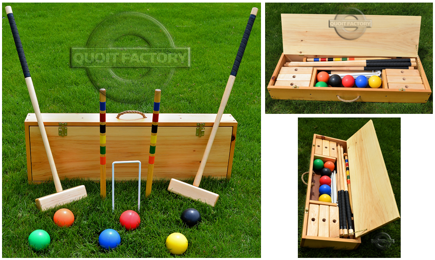 Tournament Croquet Set 6 player Quoit Store The Quoit Factory