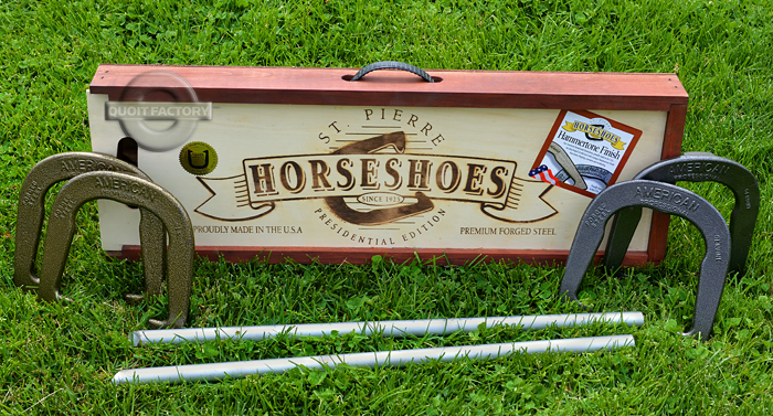 Presidential Horseshoes Set with Wood Case