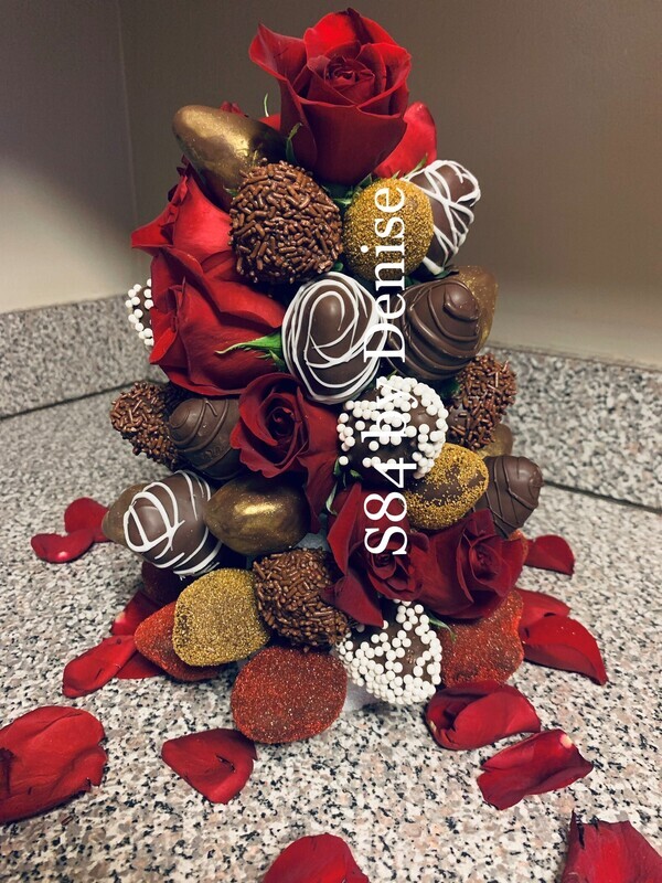 Rose &amp; Strawberry Tower (Out of Stock)