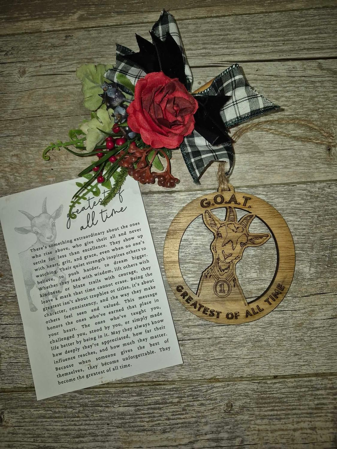 ​G.O.A.T. – Greatest Of All Time Keepsake