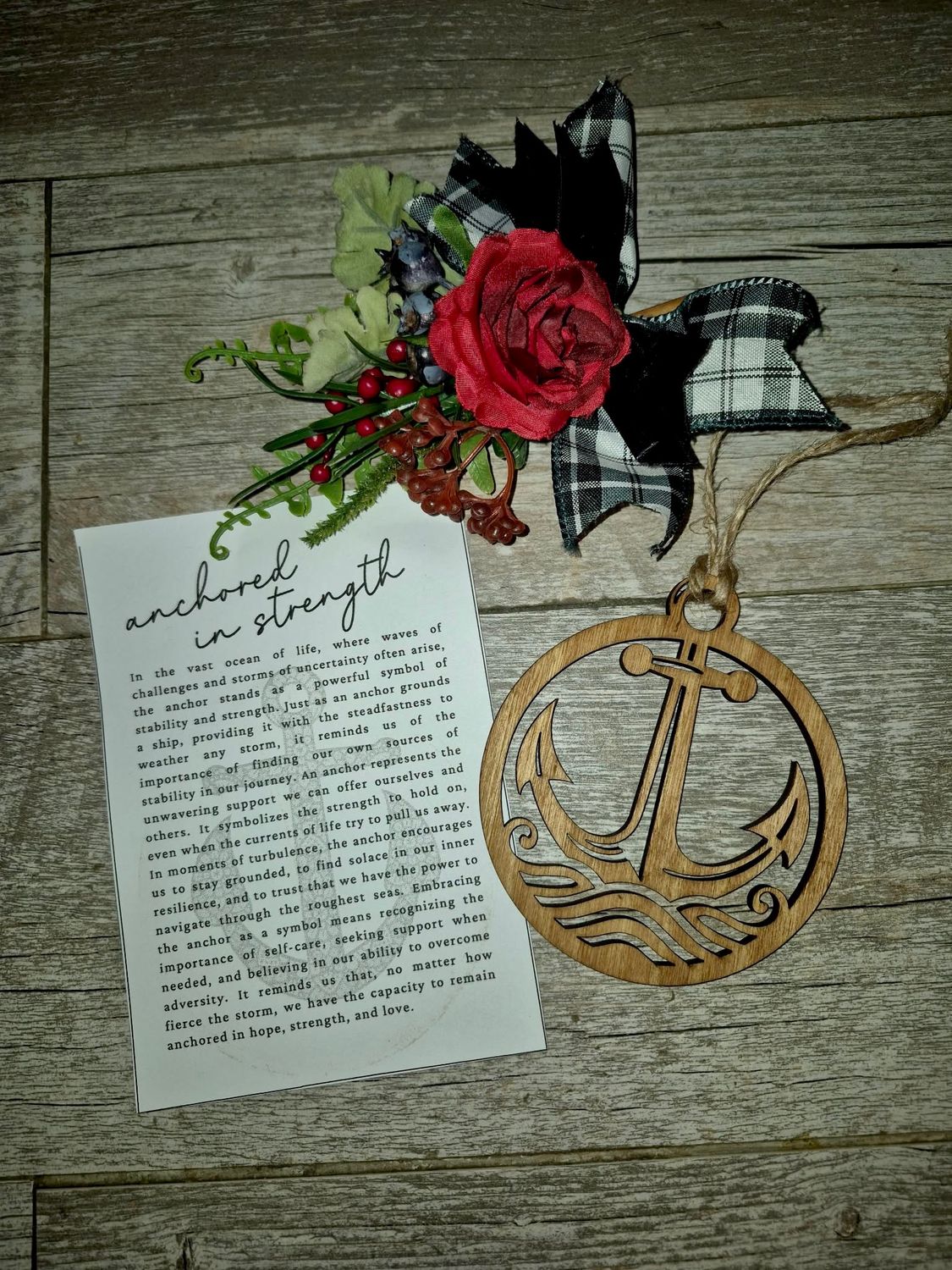 Anchored in Strength Keepsake ⚓