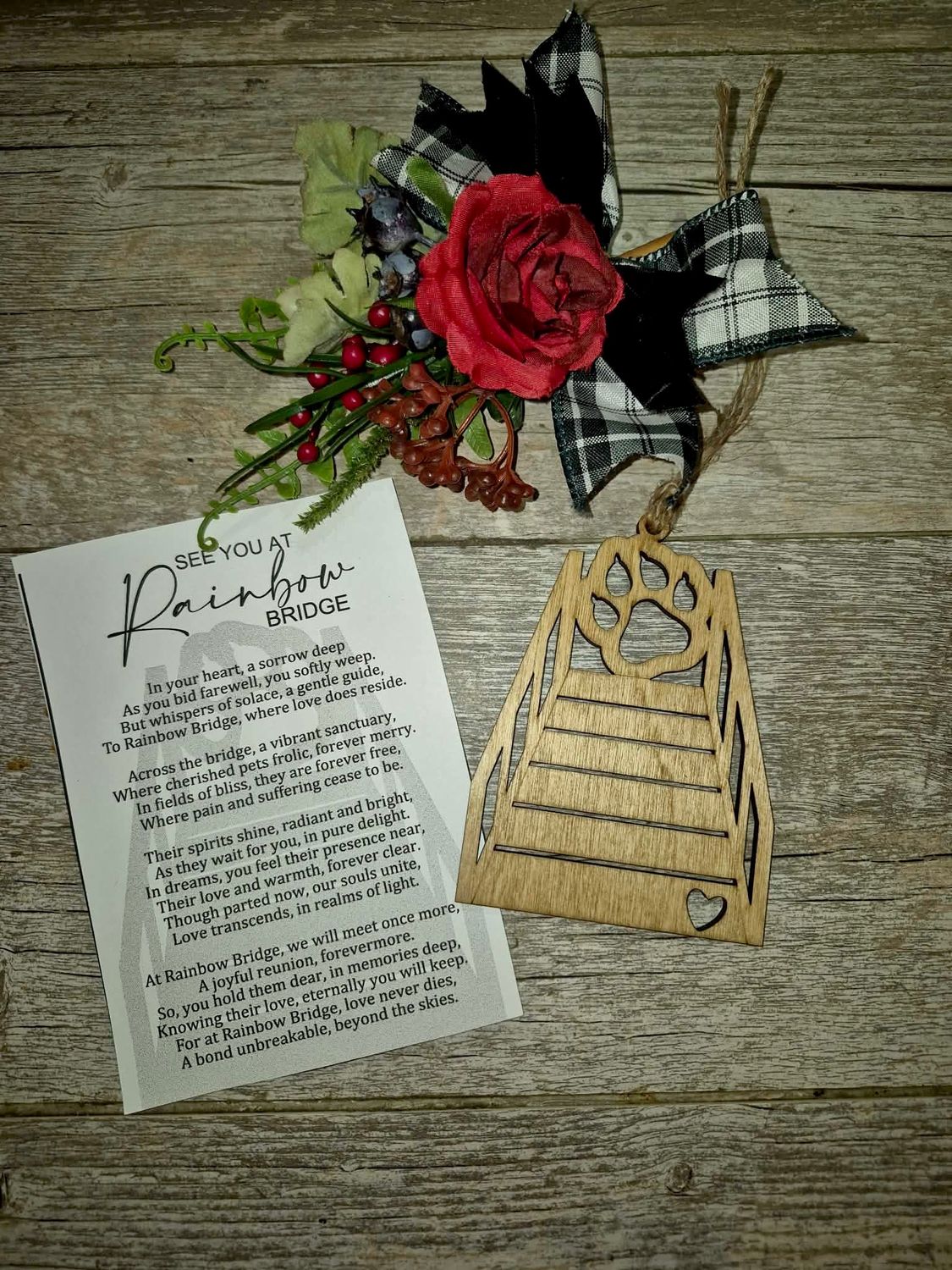 Rainbow Bridge Cat Memorial Keepsake 🐾 Rainbow Bridge Cat Memorial Keepsake 🐾