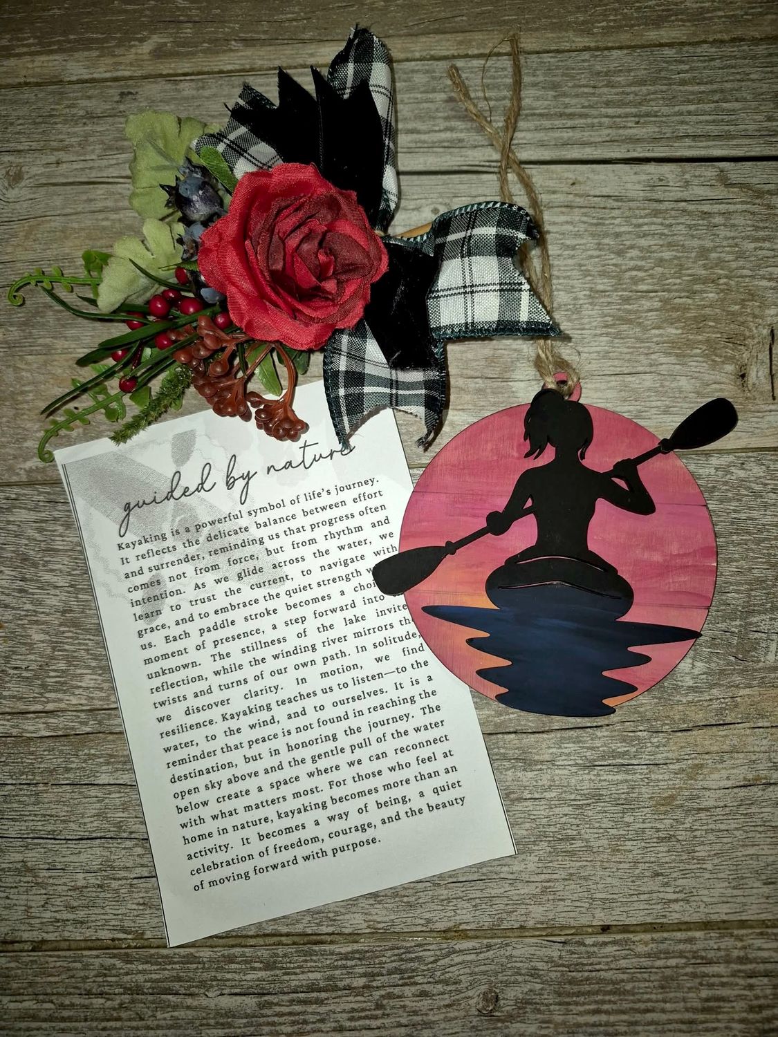 Guided by Nature Kayaking (Girl) Keepsake Guided by Nature Kayaking (Girl) Keepsake