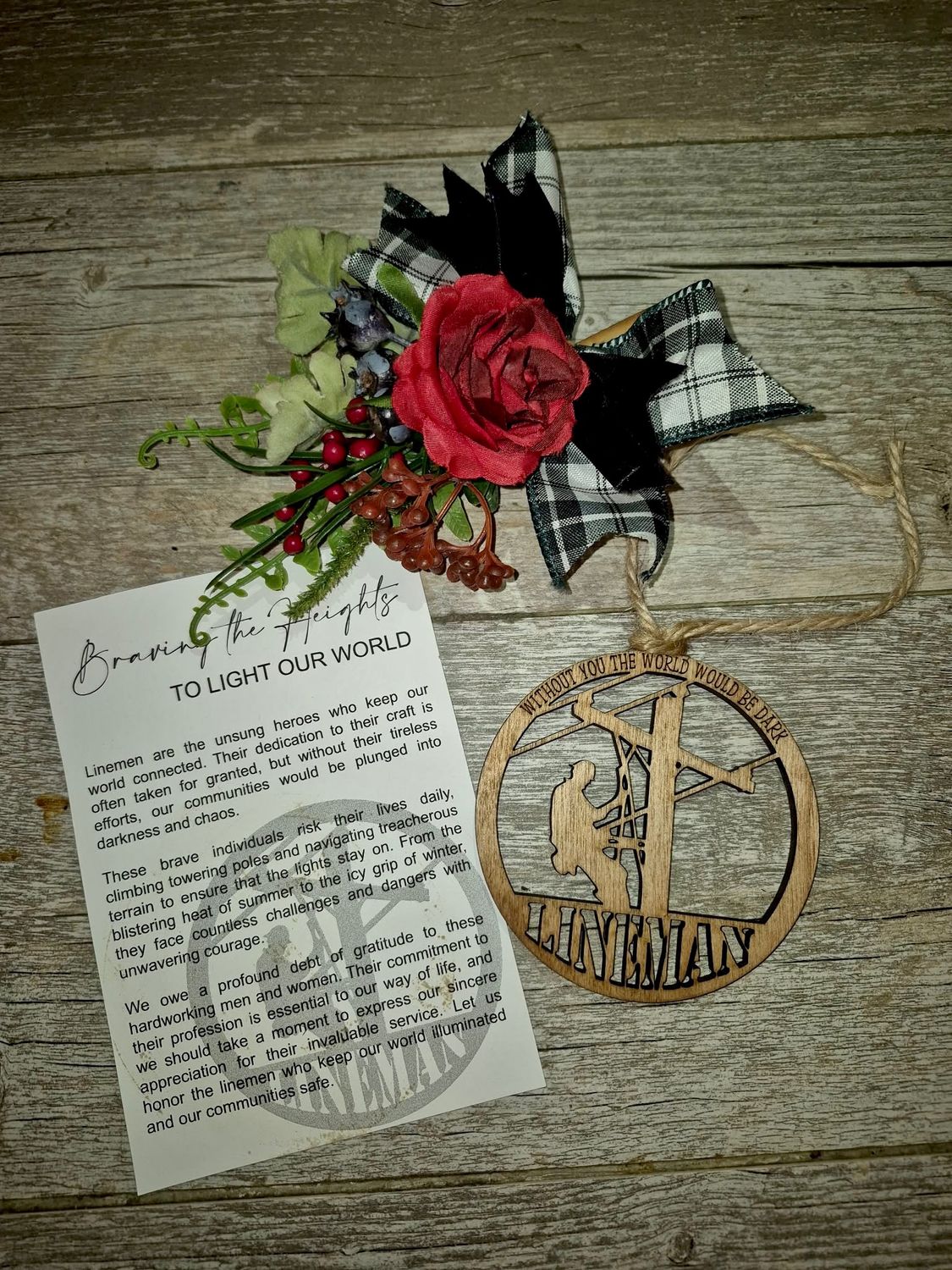 Lineman Keepsake Lineman Keepsake