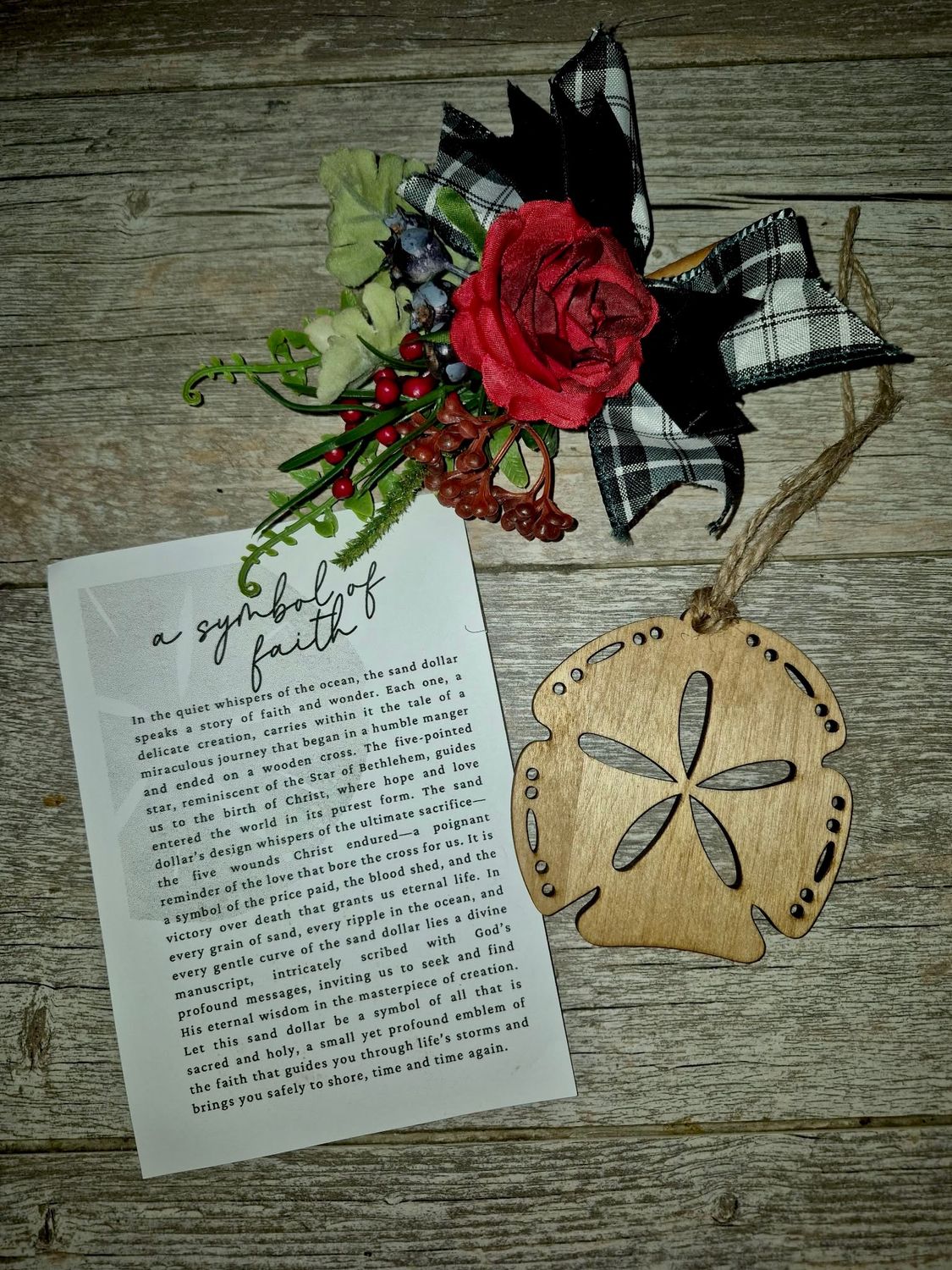 Symbol of Faith Sand Dollar Keepsake Symbol of Faith Sand Dollar Keepsake
