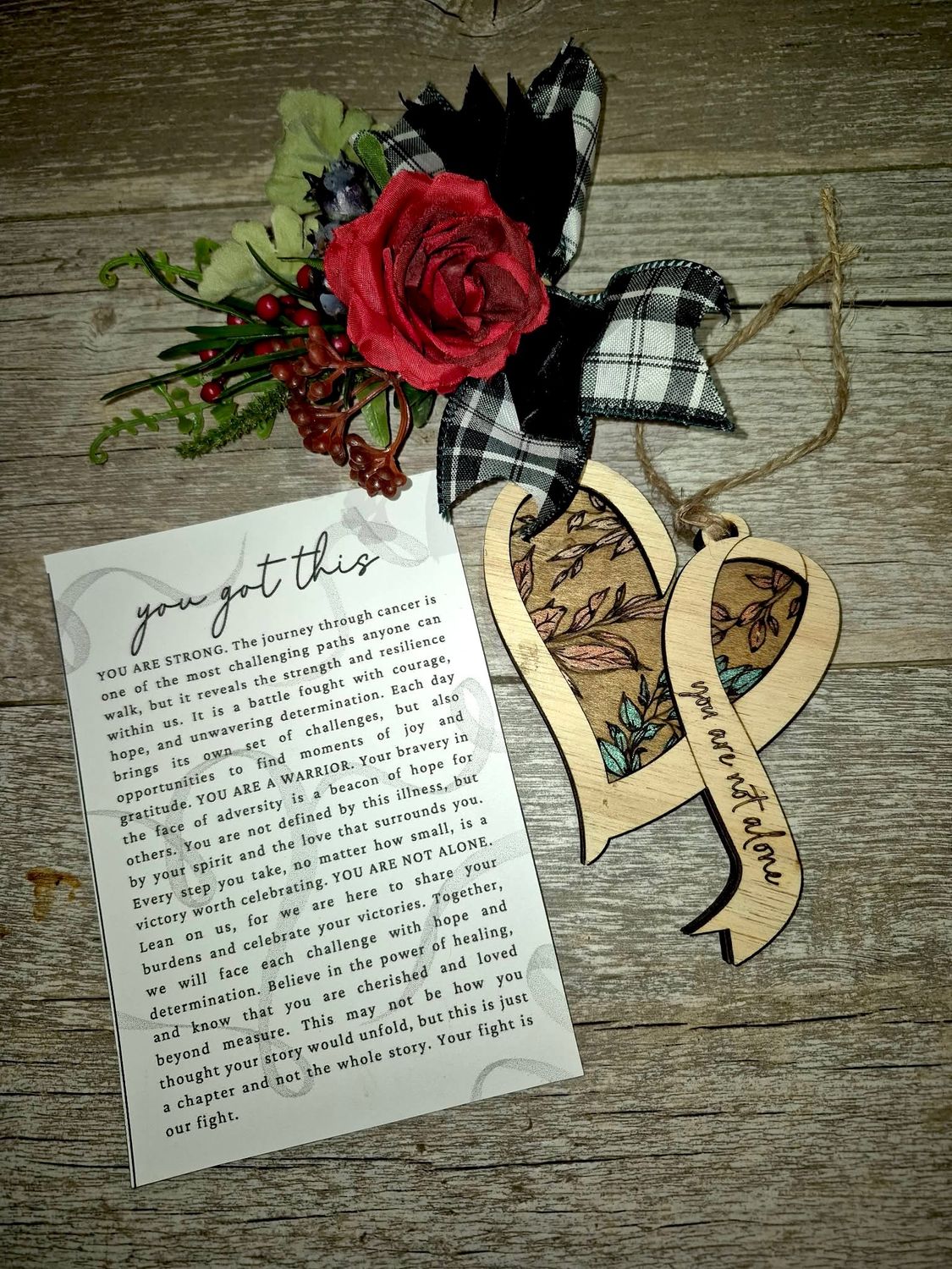 You've Got This Warrior Ribbon (you are not alone) Keepsake You've Got This Warrior Ribbon (you are not alone) Keepsake