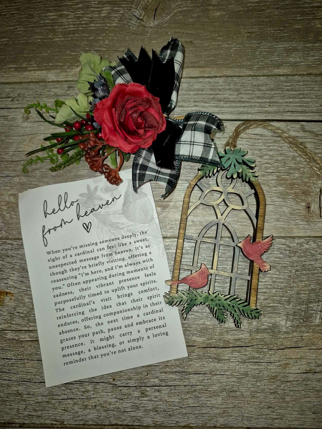 Hello From Heaven Cardinal Window Keepsake Hello From Heaven Cardinal Window Keepsake