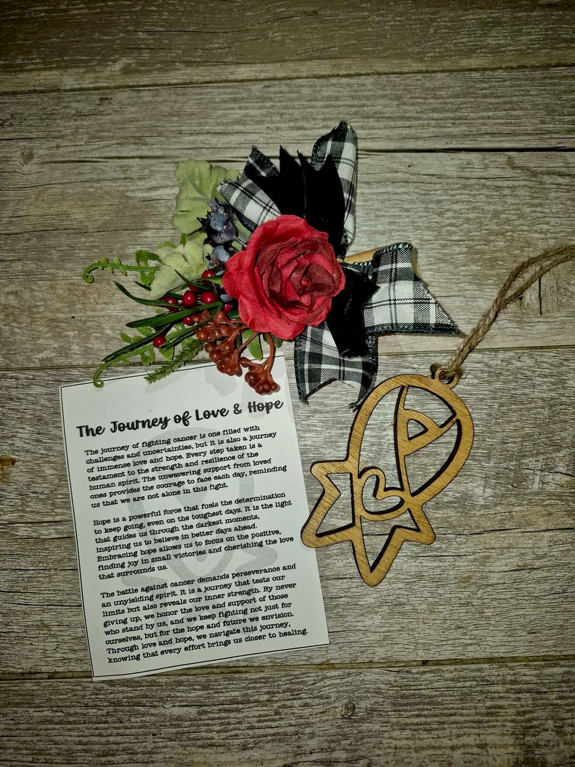 The Journey of Love and Hope Keepsake The Journey of Love and Hope Keepsake