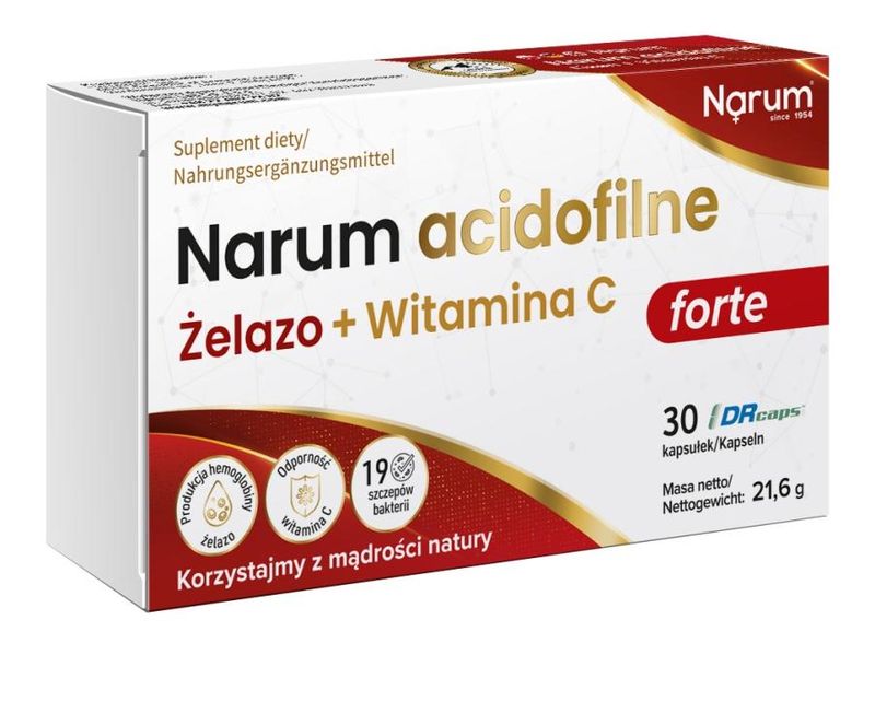 Narum Acidofilne Żelazo + witamina C
