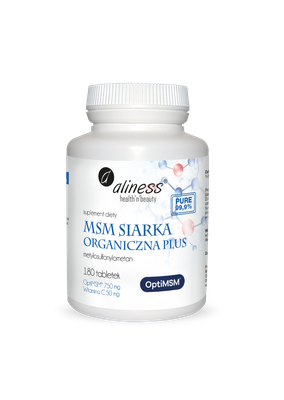 MSM Siarka Organiczna 750mg Aliness