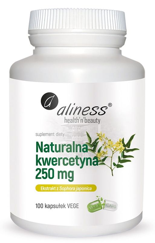 Naturalna kwercetyna 250 mg x 100 vege kaps