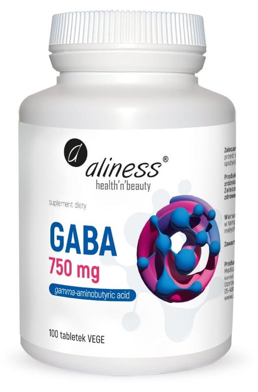 GABA (Gamma amino butyric acid) 750 mg x 100 Vege tabs