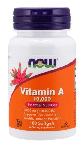 WITAMINA A NOW Foods 10 000 IU