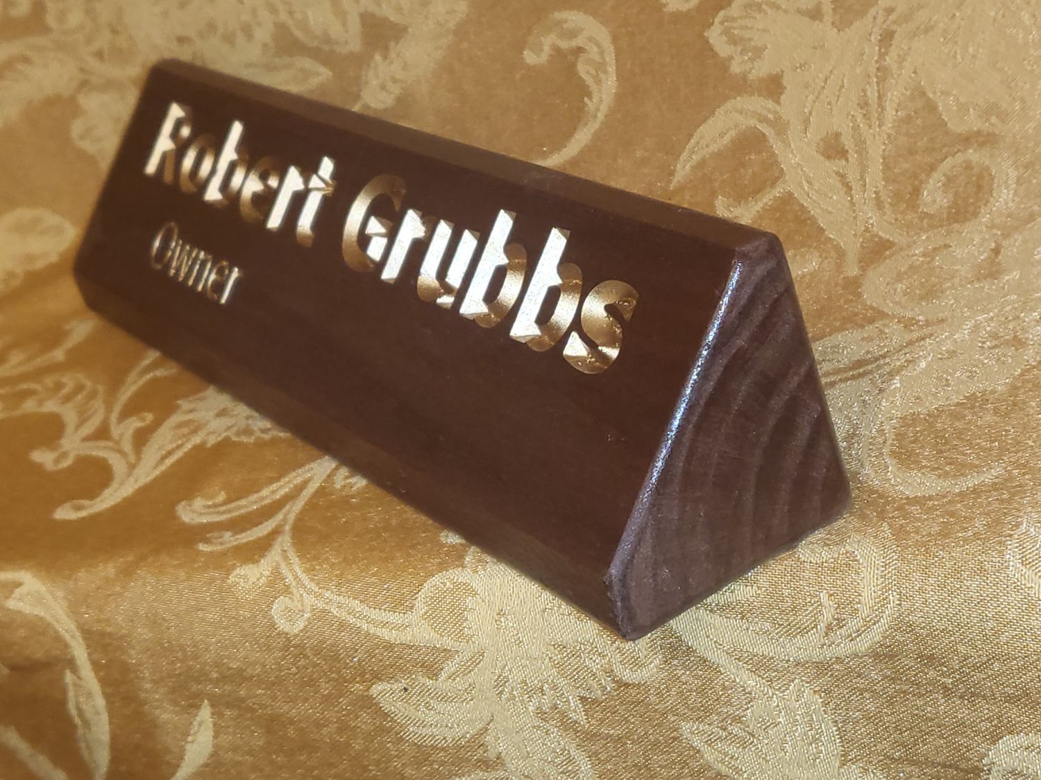 Desktop Name Plate / Desk Wedge PN 1044