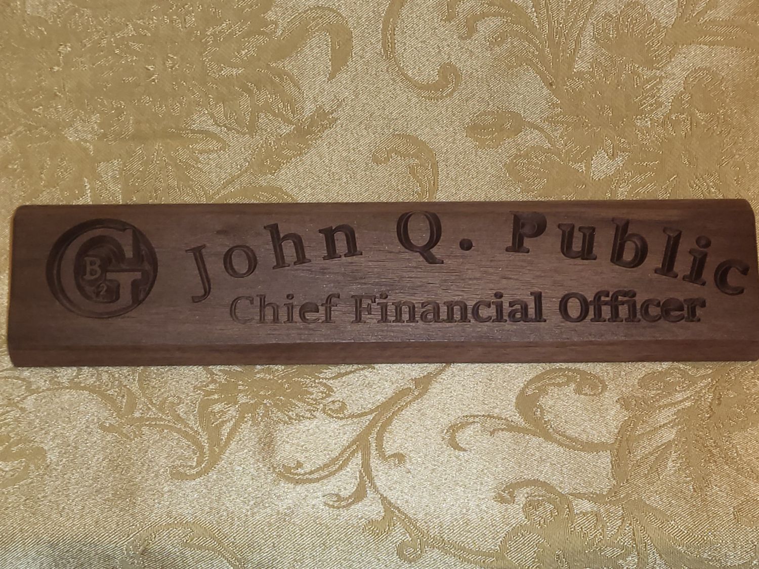 Desktop Name Plate / Desk Wedge PN 1042