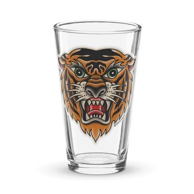 Tiger Pint Glass
