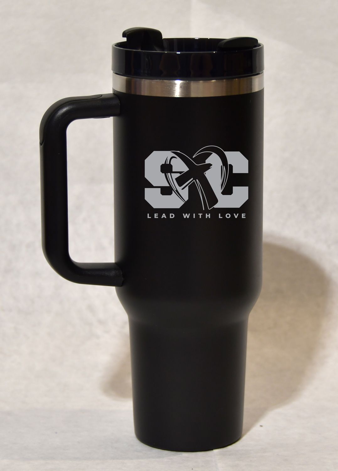 Powder Coated 40oz Stainless Tumbler